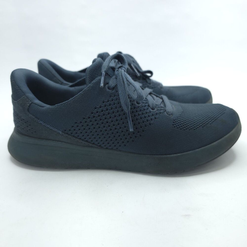 Kizik Lima Shoes Blue Knit Slip On Hands Free Sneakers Mens Size 7.5 Wide